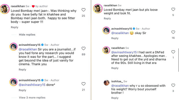 Avinash Tiwary shuts down body-shaming with classy comeback on Instagram