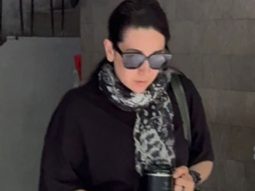 Karisma Kapoor in all black comfy clothes