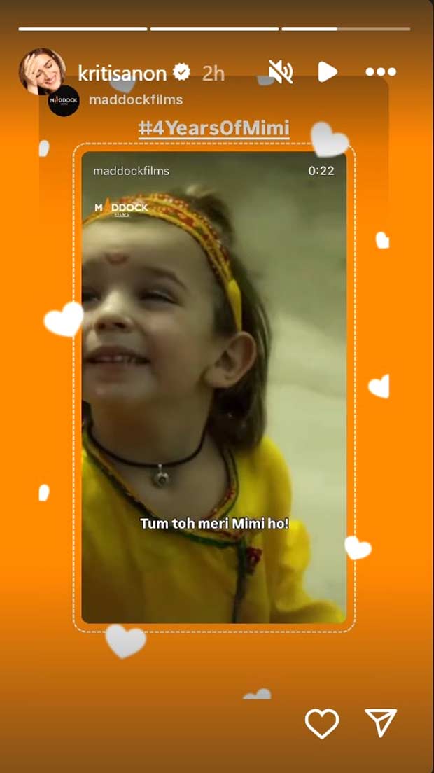 Kriti Sanon celebrates 4 years of Mimi; revisits her National Award-winning role with a heartfelt tribute