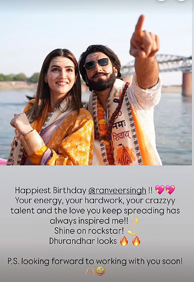 Is Kriti Sanon the new female lead in Don 3? Actress’ cryptic birthday message for Ranveer Singh hints at team-up!