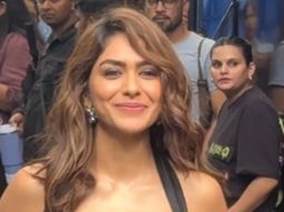 Mrunal Thakur papped in a gorgeous black dress