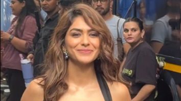 Mrunal Thakur papped in a gorgeous black dress