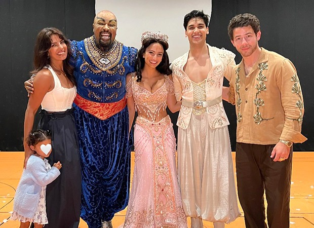 Priyanka Chopra, Nick Jonas, and Malti Marie light up Broadway with magical Aladdin night, see pics! : Bollywood News – Bollywood Hungama