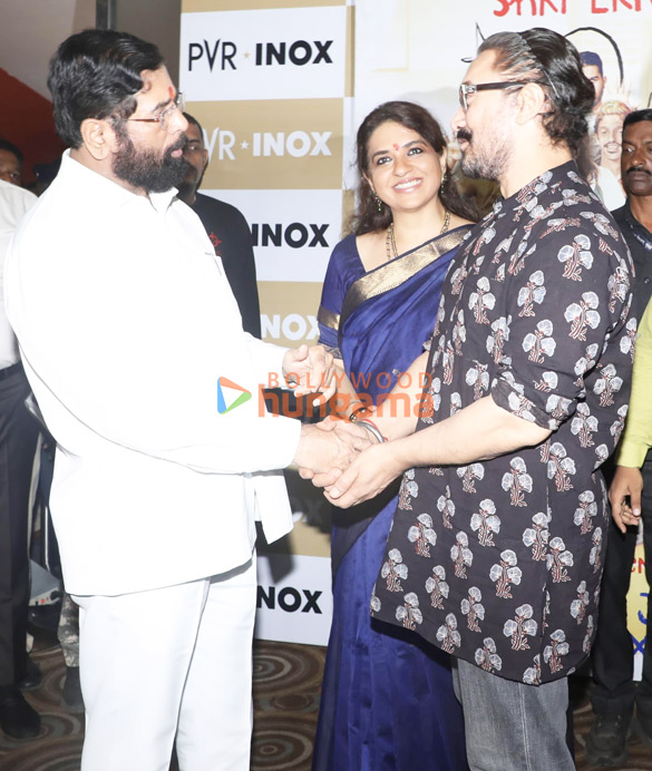photos aamir khan deputy chief minister eknath shinde shaina nc and other snapped during a special screening of sitaare zameen pa 3