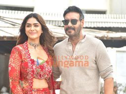 Photos: Ajay Devgn and Mrunal Thakur snapped promoting Son Of Sardaar 2