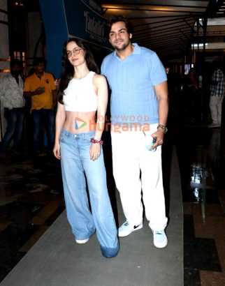 Photos: Elli AvrRam and Ashish Chanchlani snapped at Fantastic Four social screening