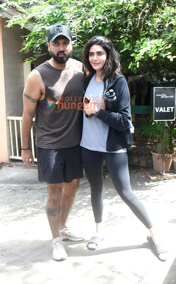 Photos: Karishma Tanna and Varun Bangera snapped outside a gym in Bandra Photos: Karishma Tanna and Varun Bangera snapped outside a gym in Bandra