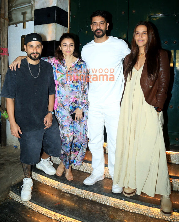 Photos: Kunal Kemmu, Soha Ali Khan, Neha Dhupia and Angad Bedi snapped at Torii restaurant in Bandra Photos: Kunal Kemmu, Soha Ali Khan, Neha Dhupia and Angad Bedi snapped at Torii restaurant in Bandra