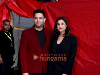 Photos: Parineeti Chopra and Raghav Chadha snapped shooting for a special episode of Netflix’s The Great Indian Kapil Show Photos: Parineeti Chopra and Raghav Chadha snapped shooting for a special episode of Netflix’s The Great Indian Kapil Show