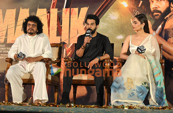 photos rajkummar rao and manushi chhillar snapped in jaipur promoting maalik 2