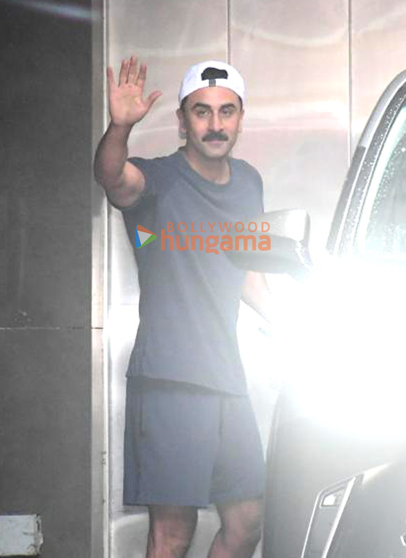 Photos: Ranbir Kapoor spotted outside a clinic in Bandra Photos: Ranbir Kapoor spotted outside a clinic in Bandra