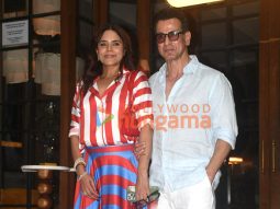 Photos: Ronit Roy with wife spotted outside restaurant in Bandra