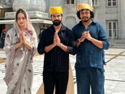 Rajkummar Rao, Manushi Chhillar & Pulkit visit Bangla Sahib seeking blessings for Maalik