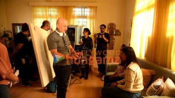 On the the sets of the movie Tanvi The Great