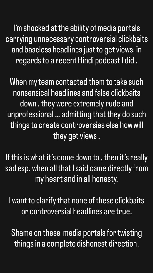 Zareen Khan slams leading podcast for “worst experience”; calls out clickbait culture