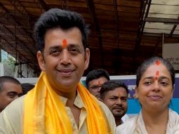 Ravi Kishan spotted visiting mandir