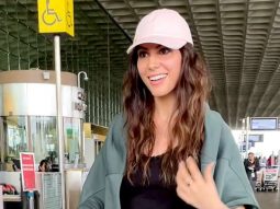 Elnaaz Norouzi’s fun chit-chat with paps at the airport