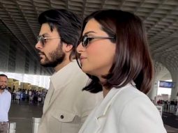 B-town’s new couple Tara Sutaria & Veer Pahariya spotted together at the airport