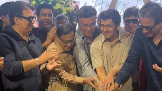 Sonu Nigam birthday cake cutting with Anu Malik