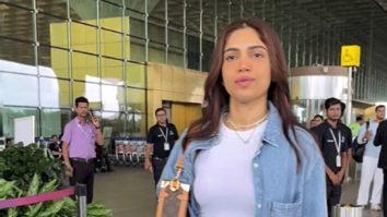 Bhumi Pednekar’s denim look at the aiport