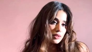 Janhvi Kapoor in a leather woody co ord set looks glam