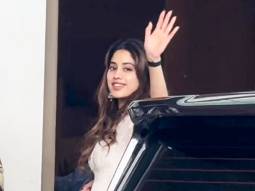 Janhvi Kapoor waves at the paps