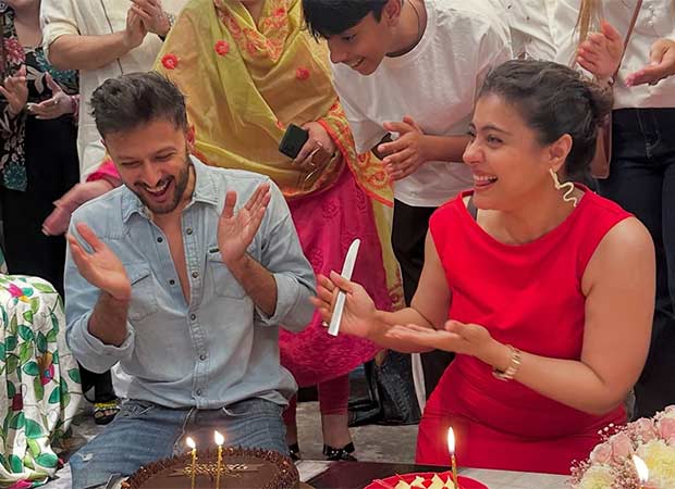 Kajol and Vatsal Sheth receive a joint birthday celebration from actress Ishita Dutta; see pics