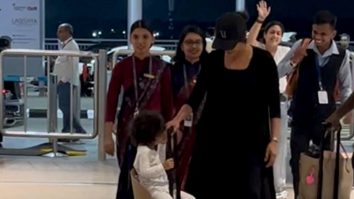 Malti is so cute! Priyanka Chopra with daugther spotted at the airport