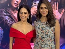 Mrunal Thakur & Nushrratt Bharuccha having a lil chit chat