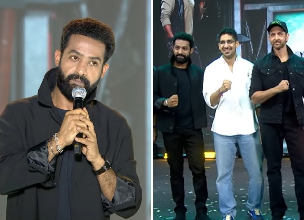 War 2 GRAND event in Hyderabad: Jr NTR remembers Hrithik Roshan's “BEAUTIFUL hug” on first day of shoot: “I am extremely PROUD to have danced beside you”; adds, “Ayan Mukerji will be remembered for directing one of the GREATEST films of our time”
