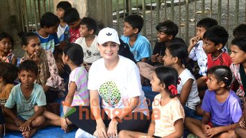 Photos: Dia Mirza joins children to promote a noble cause
