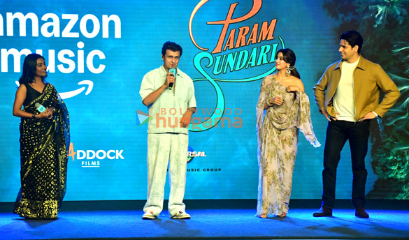 photos janhvi kapoor sidharth malhotra sonu nigam shreya ghoshal and others grace the music launch of param sundari 3