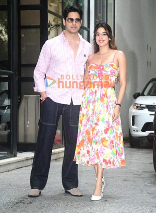 Photos: Janhvi Kapoor and Sidharth Malhotra snapped promoting Param Sundari at Maddock Films’ office