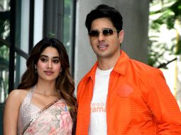 Photos: Janhvi Kapoor and Sidharth Malhotra spotted promoting their film Param Sundari