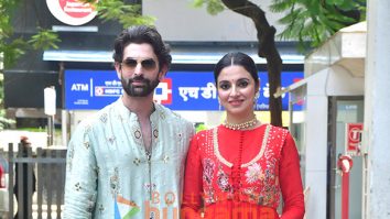 Photos: Neil Nitin Mukesh, Divya Khossla and Umesh Shukla snapped during Ek Chatur Naar promotions