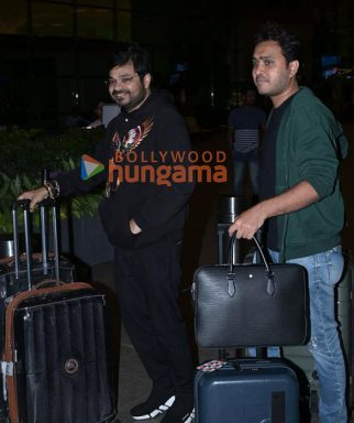 Photos: Producer Abhishek Agarwal flies off the to US for the premiere of his film The Bengal Files