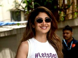 Photos: Shilpa Shetty spotted outside Blondie Cafe in Bandra