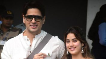Photos: Sidharth Malhotra, Janhvi Kapoor return from Tirupati after Param Sundari promotions