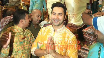 Photos: Varun Dhawan and Ektaa R Kapoor snapped at Lalbaugcha Raja