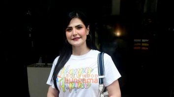 Photos: Zareen Khan spotted outside a cafe in Bandra