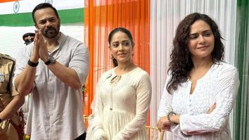 Rohit Shetty, Nushrratt Bharuccha, Amruta Khanvilkar celebrate India’s 79th Independence Day at Santacruz Police Colony; watch