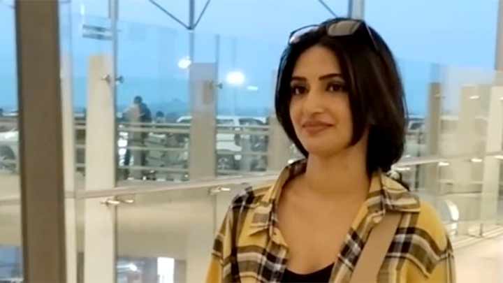 Sreeleela pulling a rowdy baby kinda look at the airport