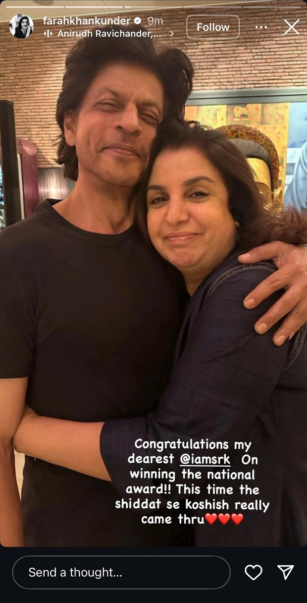 Farah Khan hails Shah Rukh Khan’s National Award win for Jawan: “This time the shiddat se koshish really came thru”