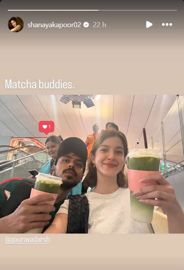 Shanaya Kapoor and Adarsh Gourav’s matcha selfie fuels buzz for Tu Yaa Main’s next schedule