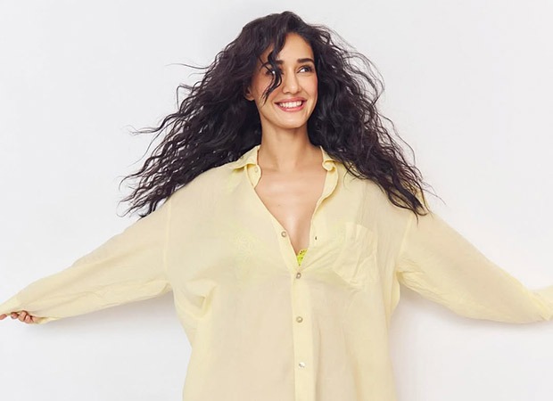 Disha Patani turns up the heat in chic yellow oversized shirt in stunning new pics; watch