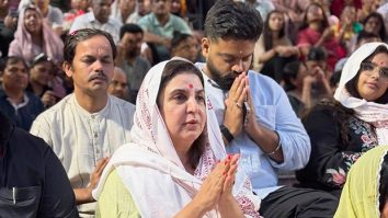 Farah Khan visits Rishikesh for the first time with cook Dilip, Calls ganga aarti a ‘magical experience’