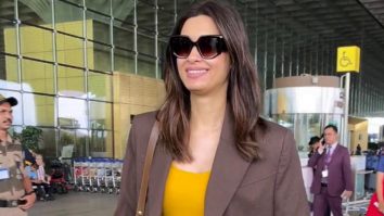 Diana Penty in a classy aiport fit