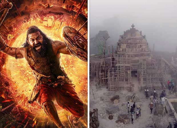 मंदिर का समय बड़े पैमाने पर मंदिर सेट होमबेल फिल्म्स 'कांतारा अध्याय 1 का दिल बन जाता है