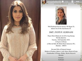 Shah Rukh Khan’s manager Pooja Dadlani mourns the loss of mother-in-law Jyoti Gurnani