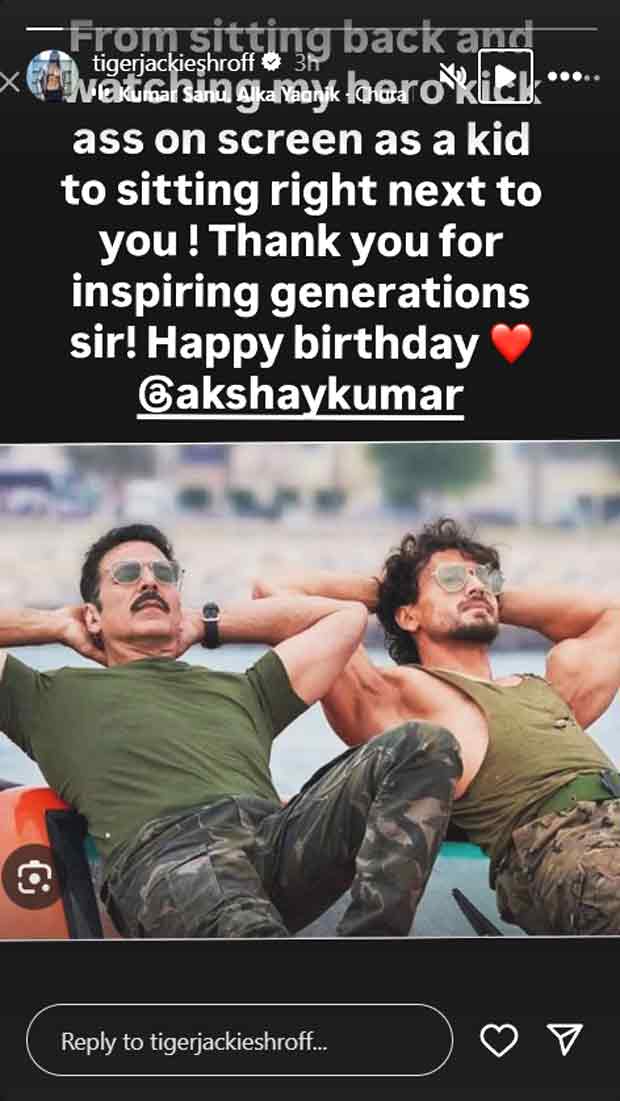 Tiger Shroff pens touching birthday note for Akshay Kumar, hails him as an inspiration 